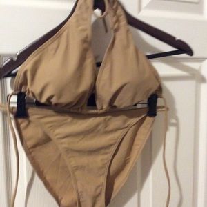 2 pc Swim Wear size 16 Tan